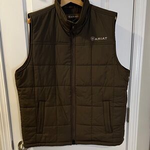 Ariat Men’s Quilted Vest - Brown XL